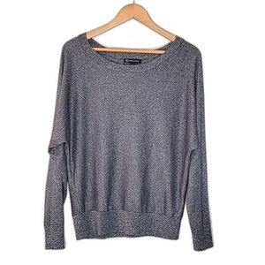 INC INTERNATIONAL CONCEPTS Sparkly Gray Long Sleeve Festive Holiday Sweater XL